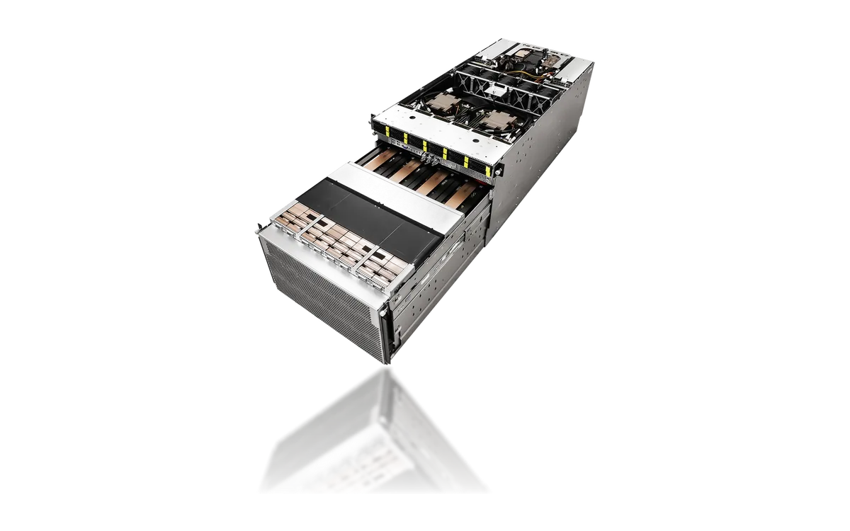 8U16X-TURIN2 B300 — 8U rack · 8× B300 · IPMI